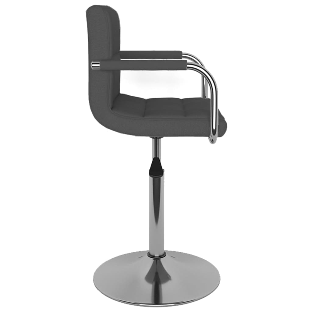 Chaise de salle à manger Gris foncé Tissu - XIOS