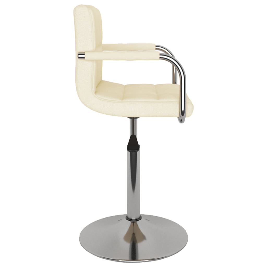 Chaise de salle à manger Crème Tissu - XIOS