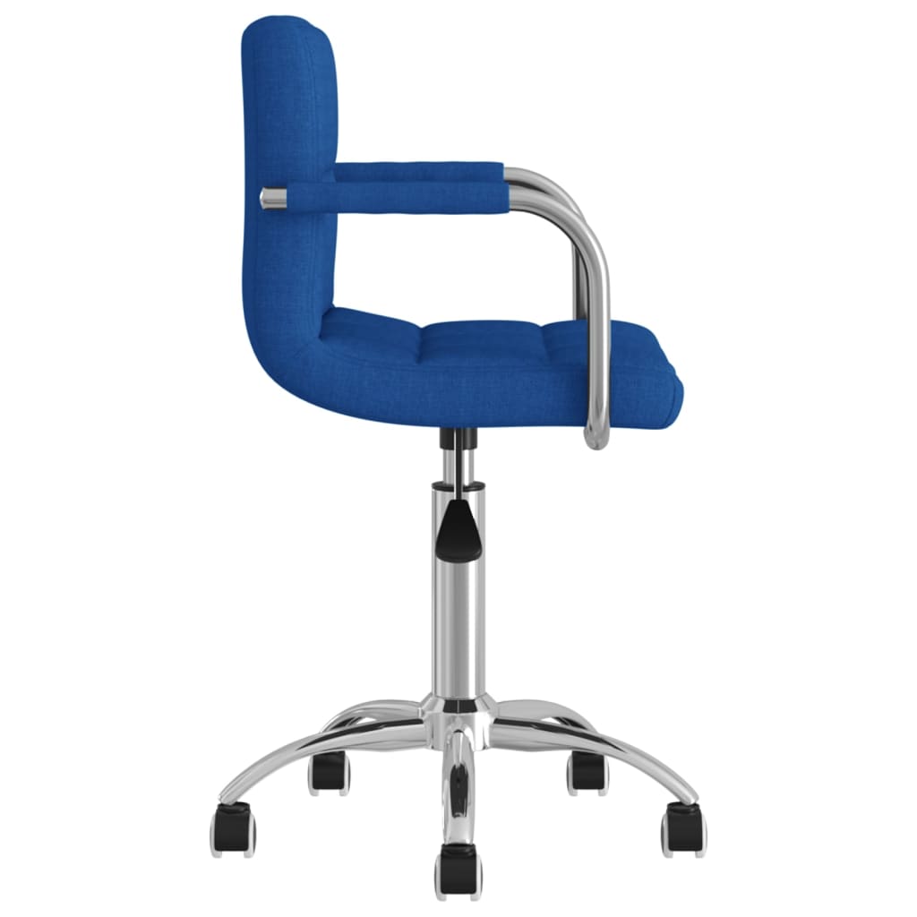 Chaise pivotante de salle à manger Bleu Tissu - XIOS