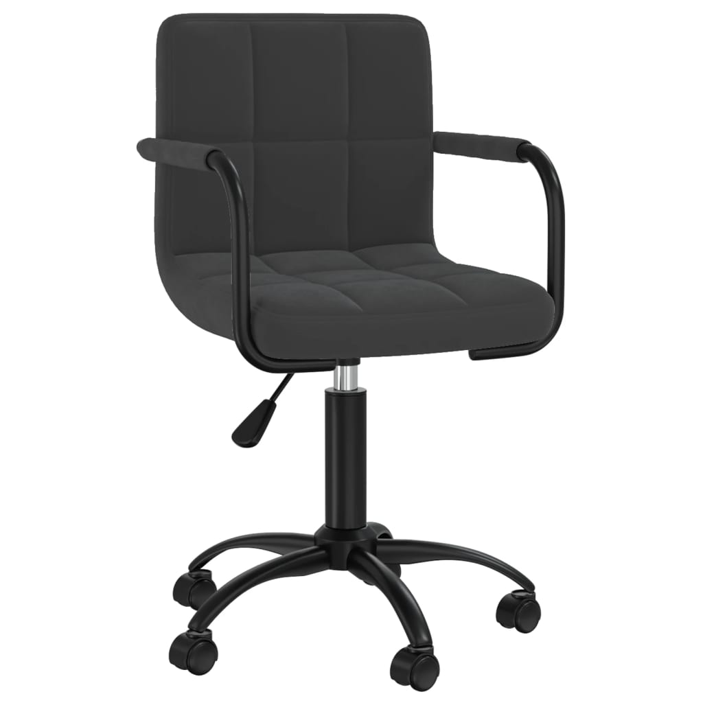 Chaise pivotante de salle à manger Noir Velours - XIOS