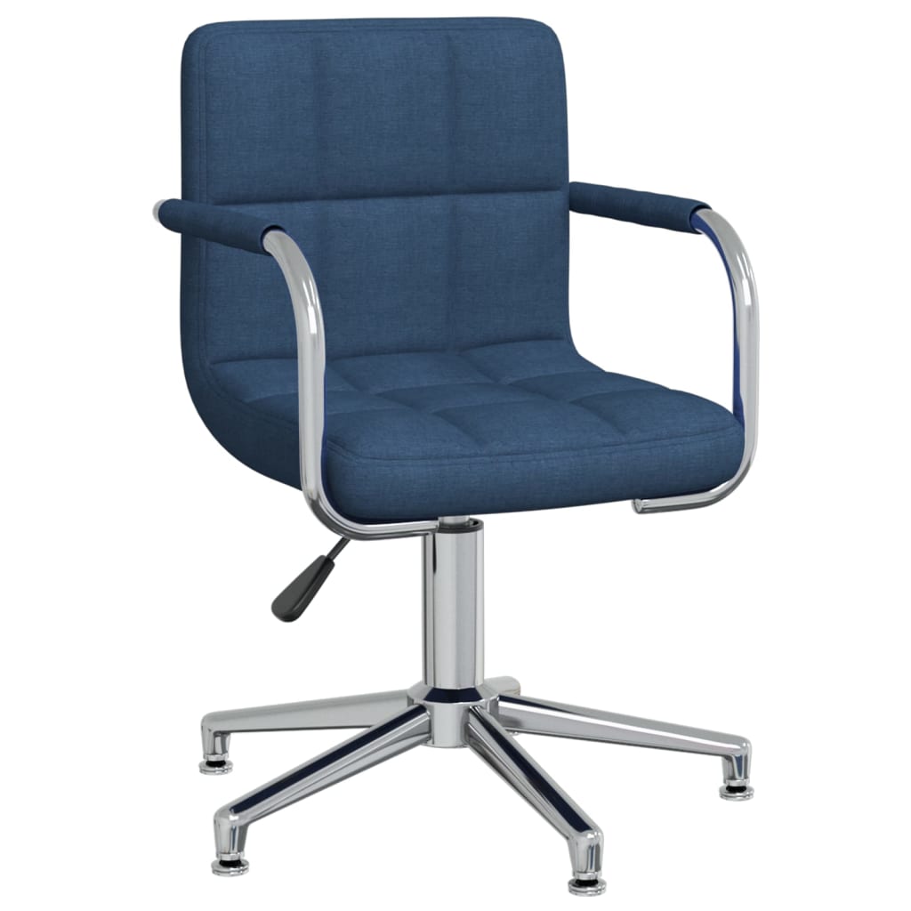 Chaise pivotante de salle à manger Bleu Tissu - XIOS