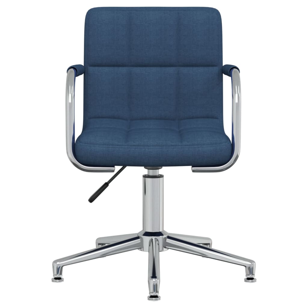 Chaise pivotante de salle à manger Bleu Tissu - XIOS