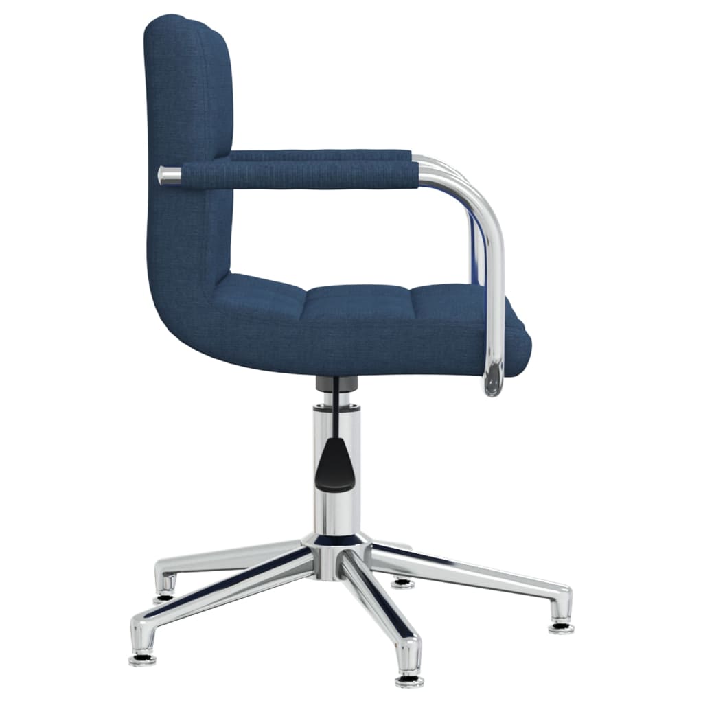 Chaise pivotante de salle à manger Bleu Tissu - XIOS