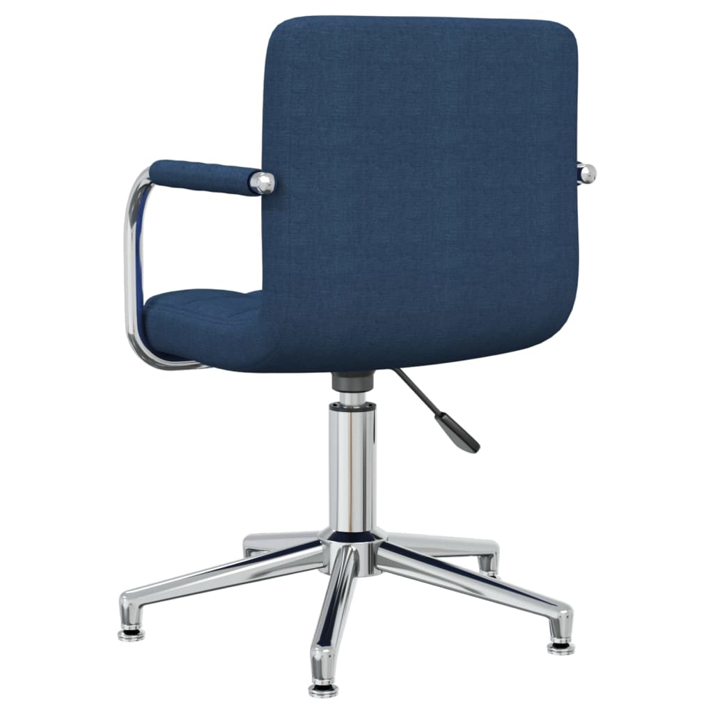 Chaise pivotante de salle à manger Bleu Tissu - XIOS