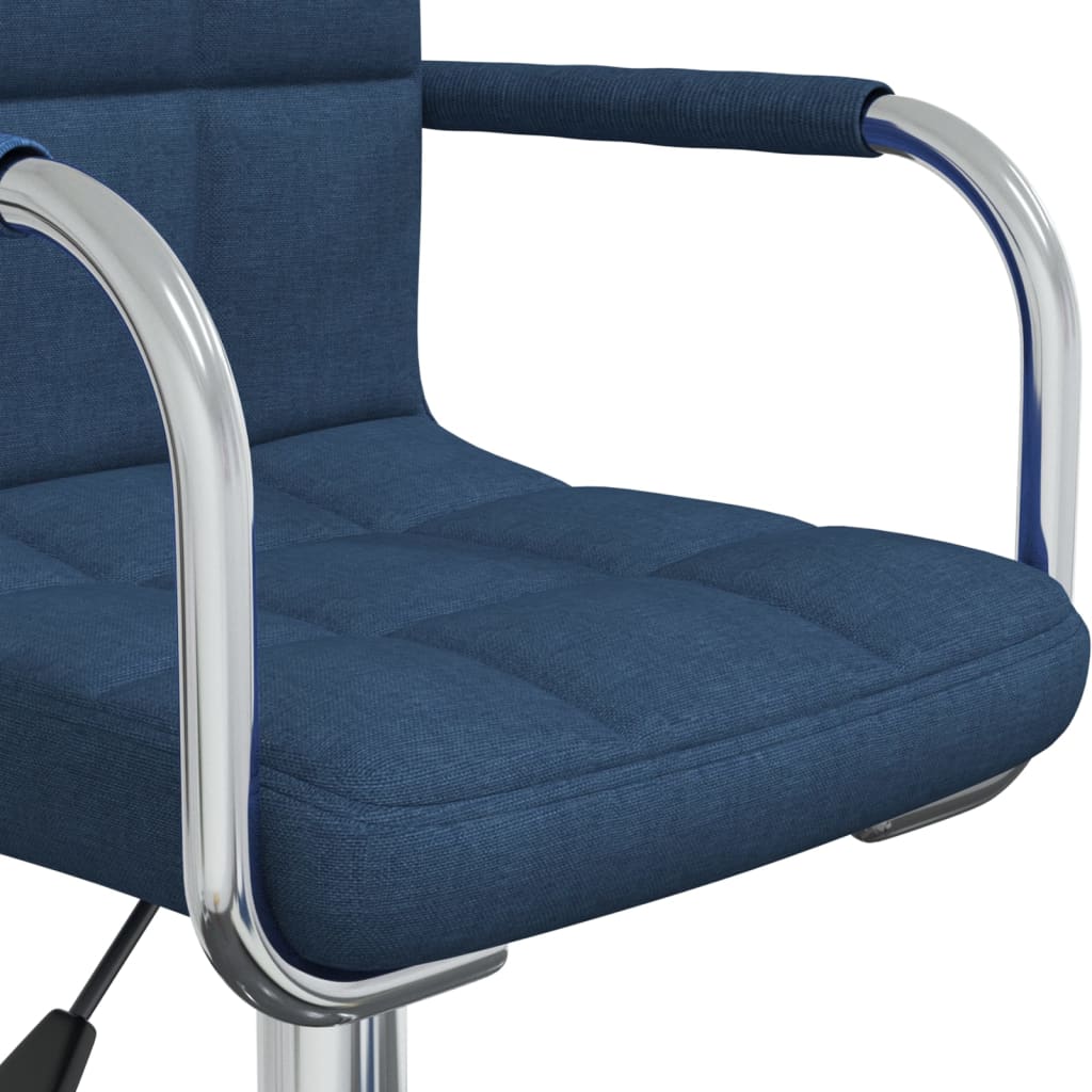 Chaise pivotante de salle à manger Bleu Tissu - XIOS