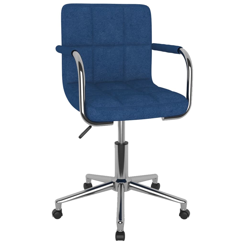 Chaise pivotante de salle à manger Bleu Tissu - XIOS