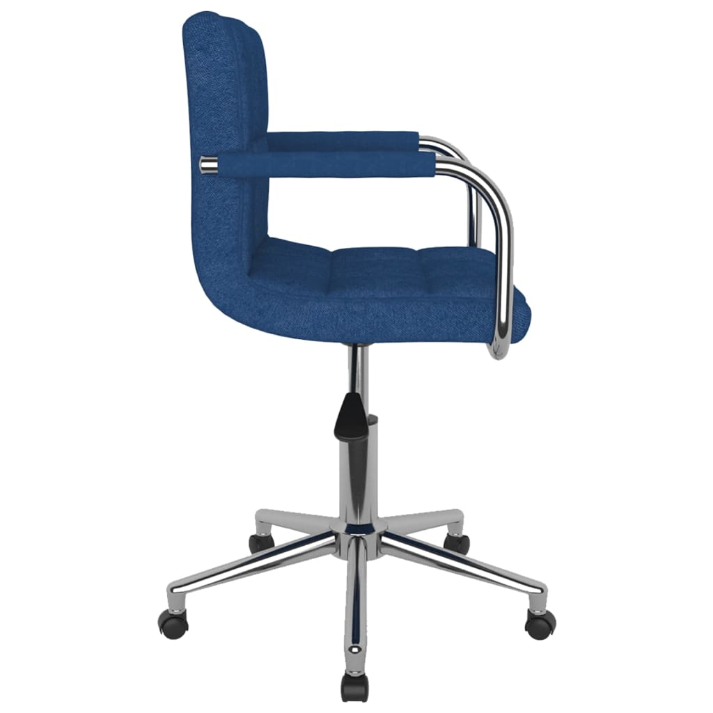 Chaise pivotante de salle à manger Bleu Tissu - XIOS