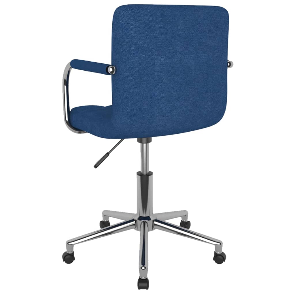 Chaise pivotante de salle à manger Bleu Tissu - XIOS