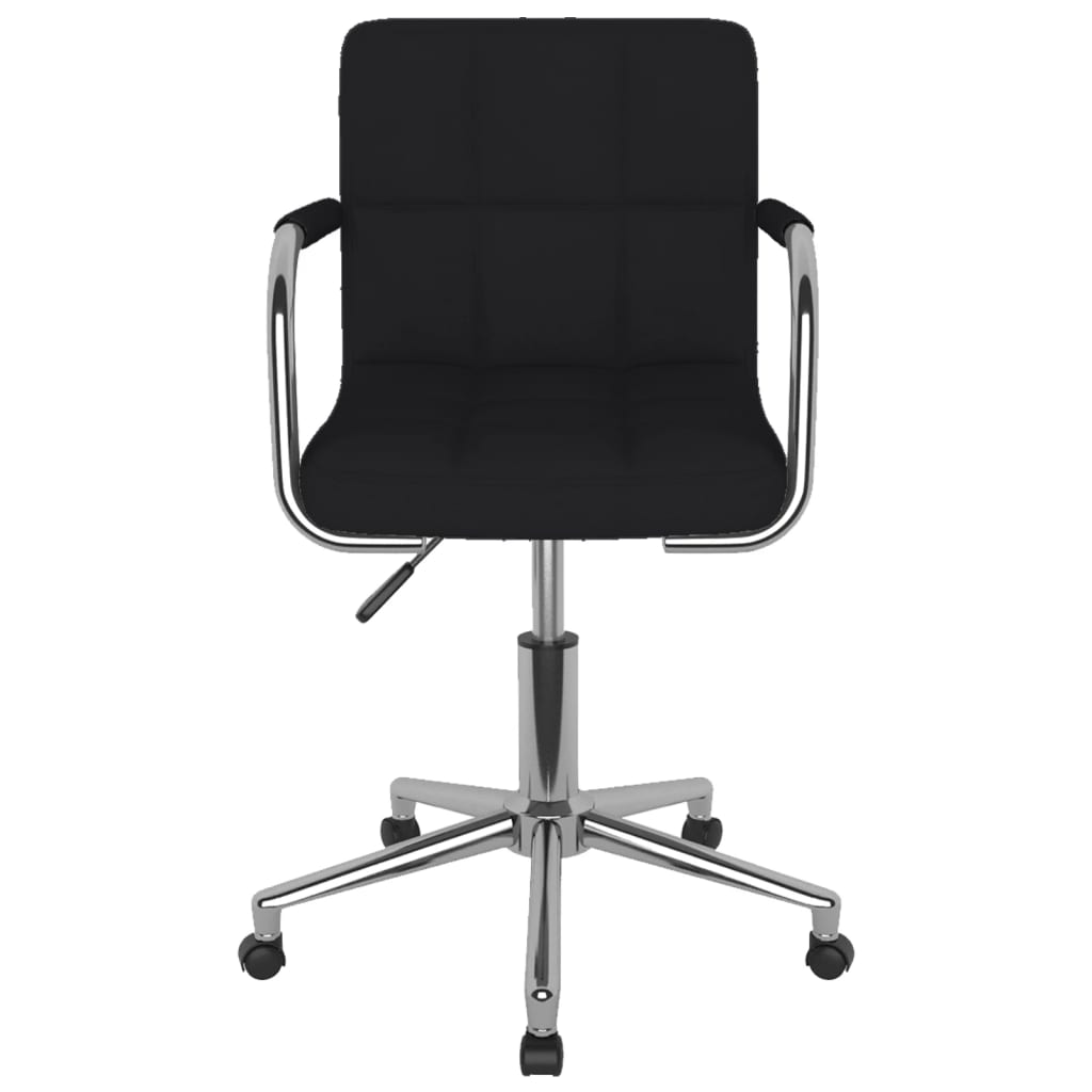 Chaise pivotante de salle à manger Noir Tissu - XIOS