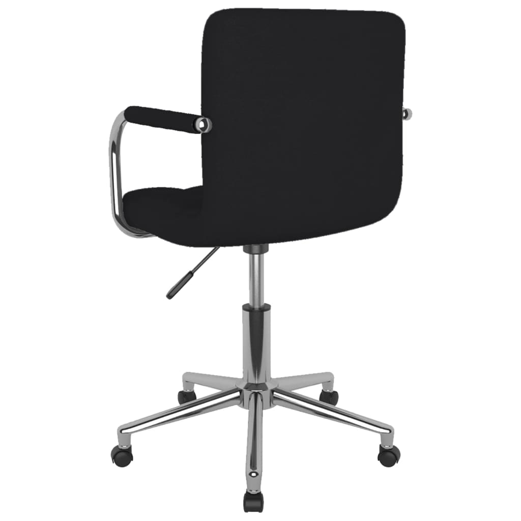Chaise pivotante de salle à manger Noir Tissu - XIOS