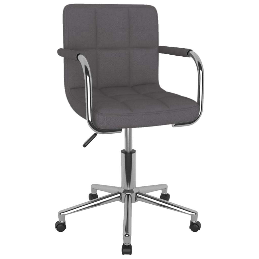Chaise pivotante de salle à manger Taupe Tissu - XIOS
