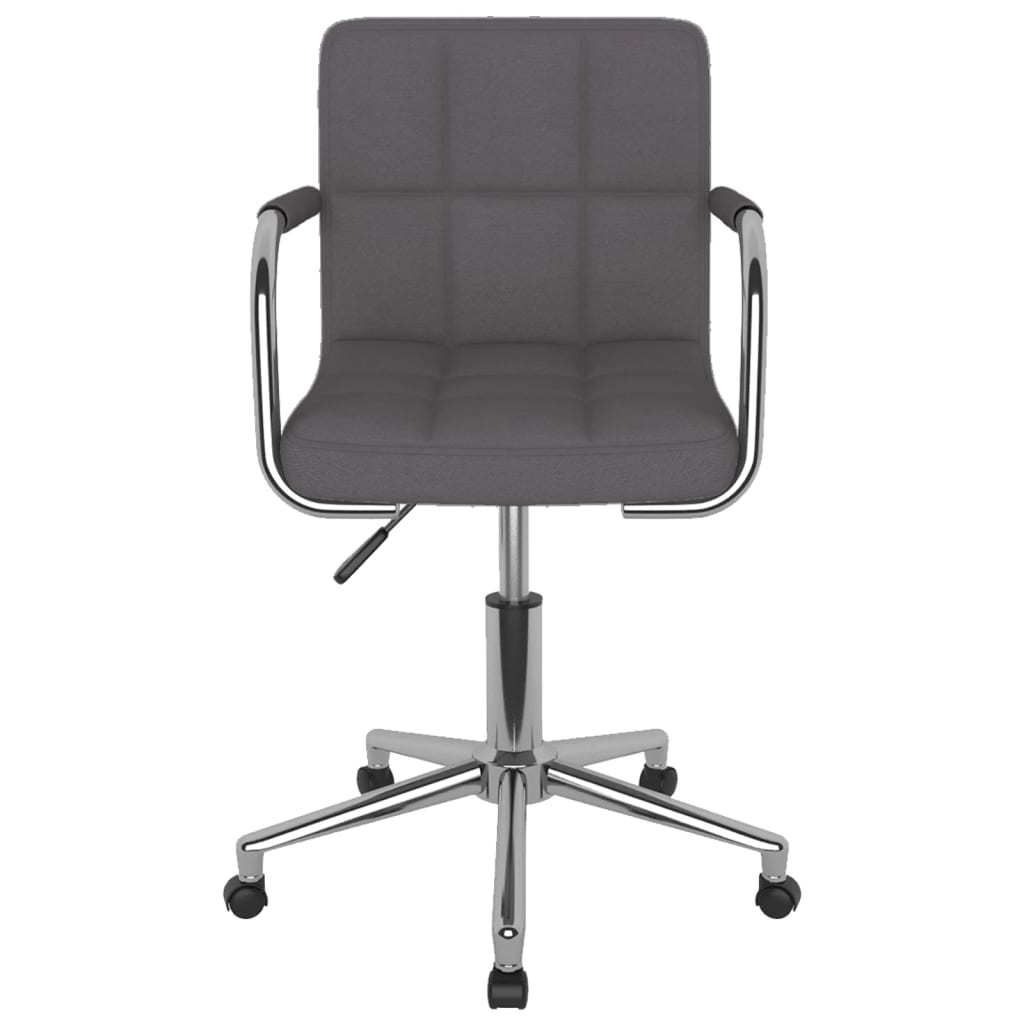 Chaise pivotante de salle à manger Taupe Tissu - XIOS