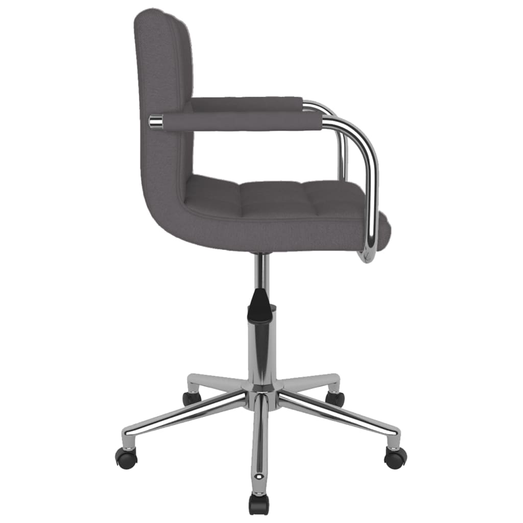 Chaise pivotante de salle à manger Taupe Tissu - XIOS
