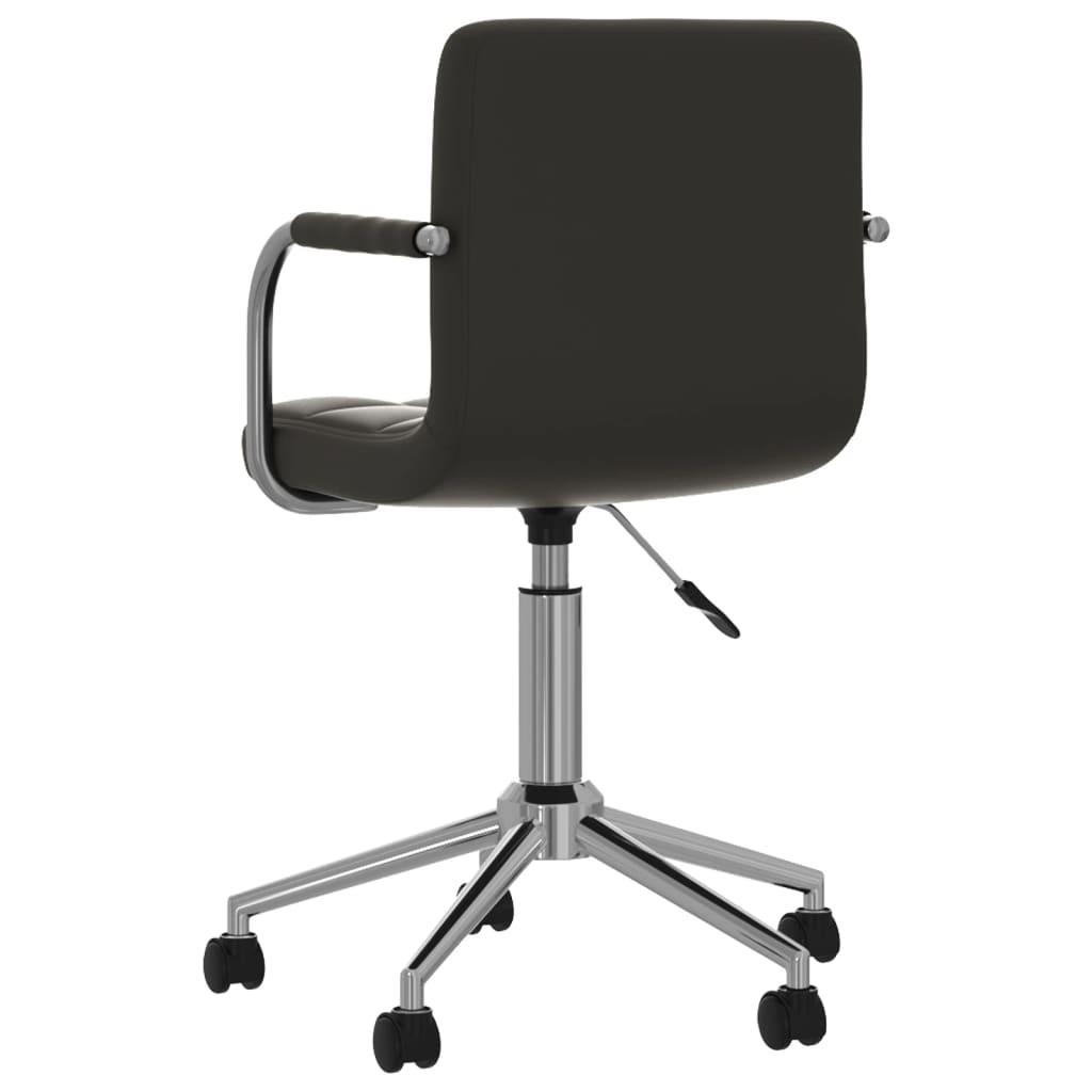 Chaise pivotante de salle à manger Noir Similicuir - XIOS