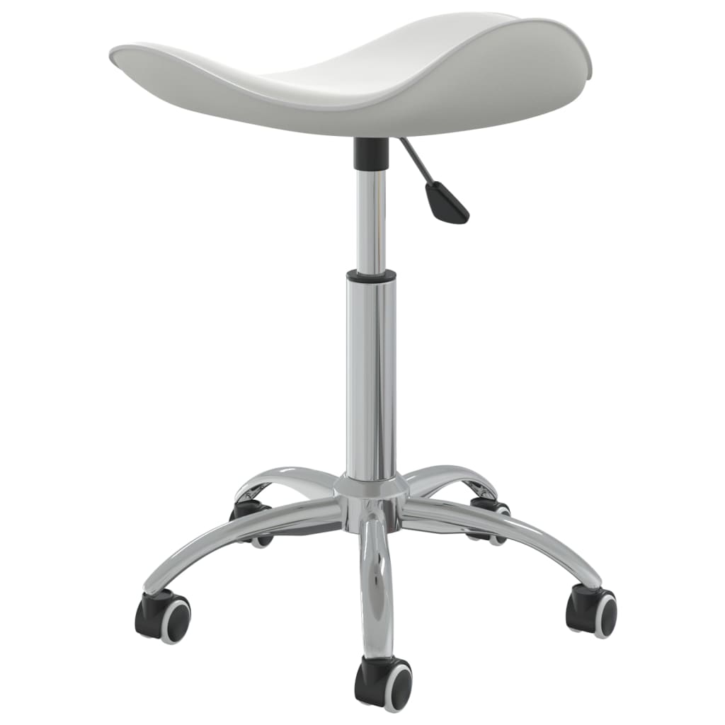 Chaise pivotante de salle à manger Blanc Similicuir - XIOS