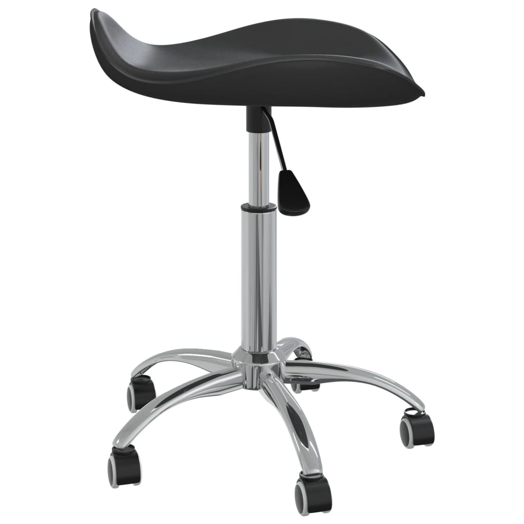 Chaise pivotante de salle à manger Noir Similicuir - XIOS