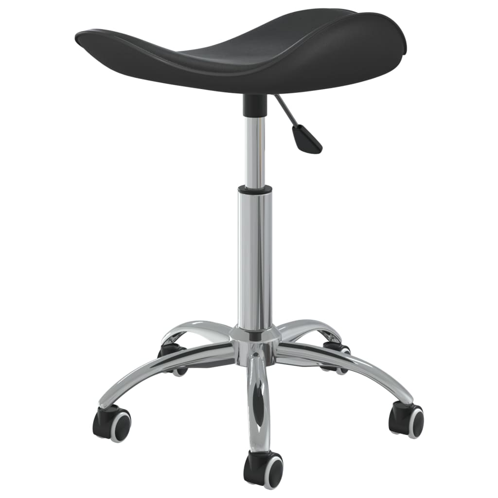Chaise pivotante de salle à manger Noir Similicuir - XIOS