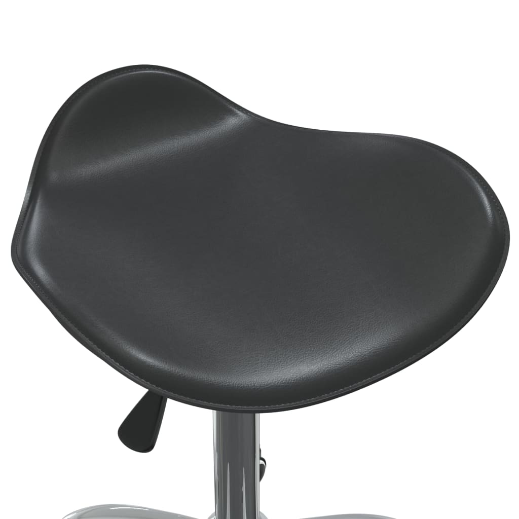 Chaise pivotante de salle à manger Noir Similicuir - XIOS
