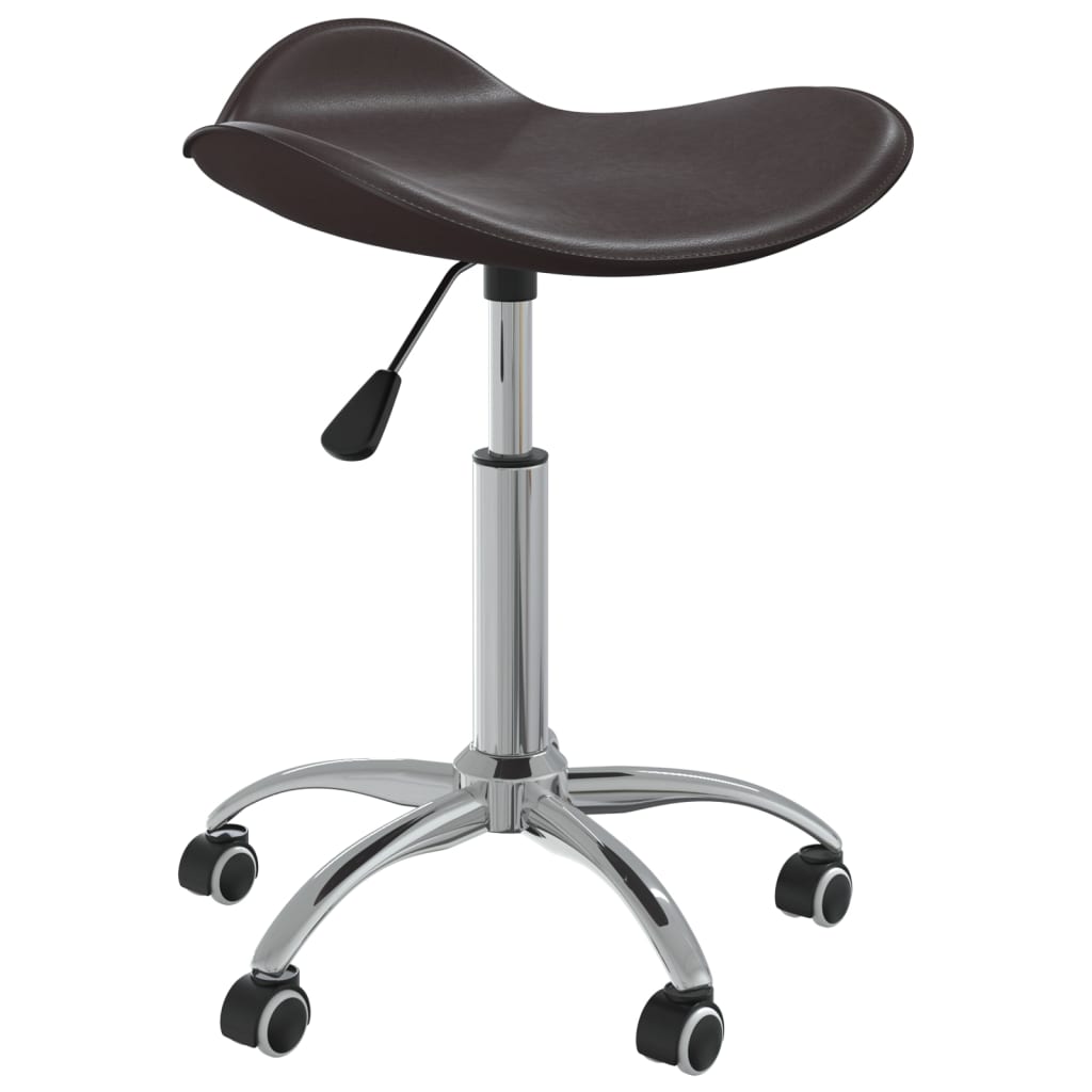 Chaise pivotante de salle à manger Marron Similicuir - XIOS