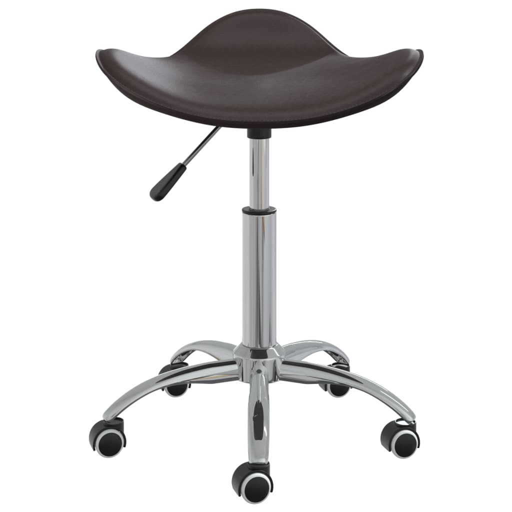 Chaise pivotante de salle à manger Marron Similicuir - XIOS