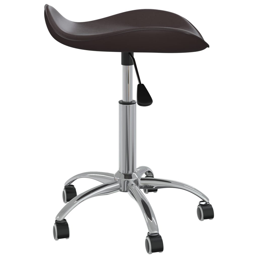 Chaise pivotante de salle à manger Marron Similicuir - XIOS