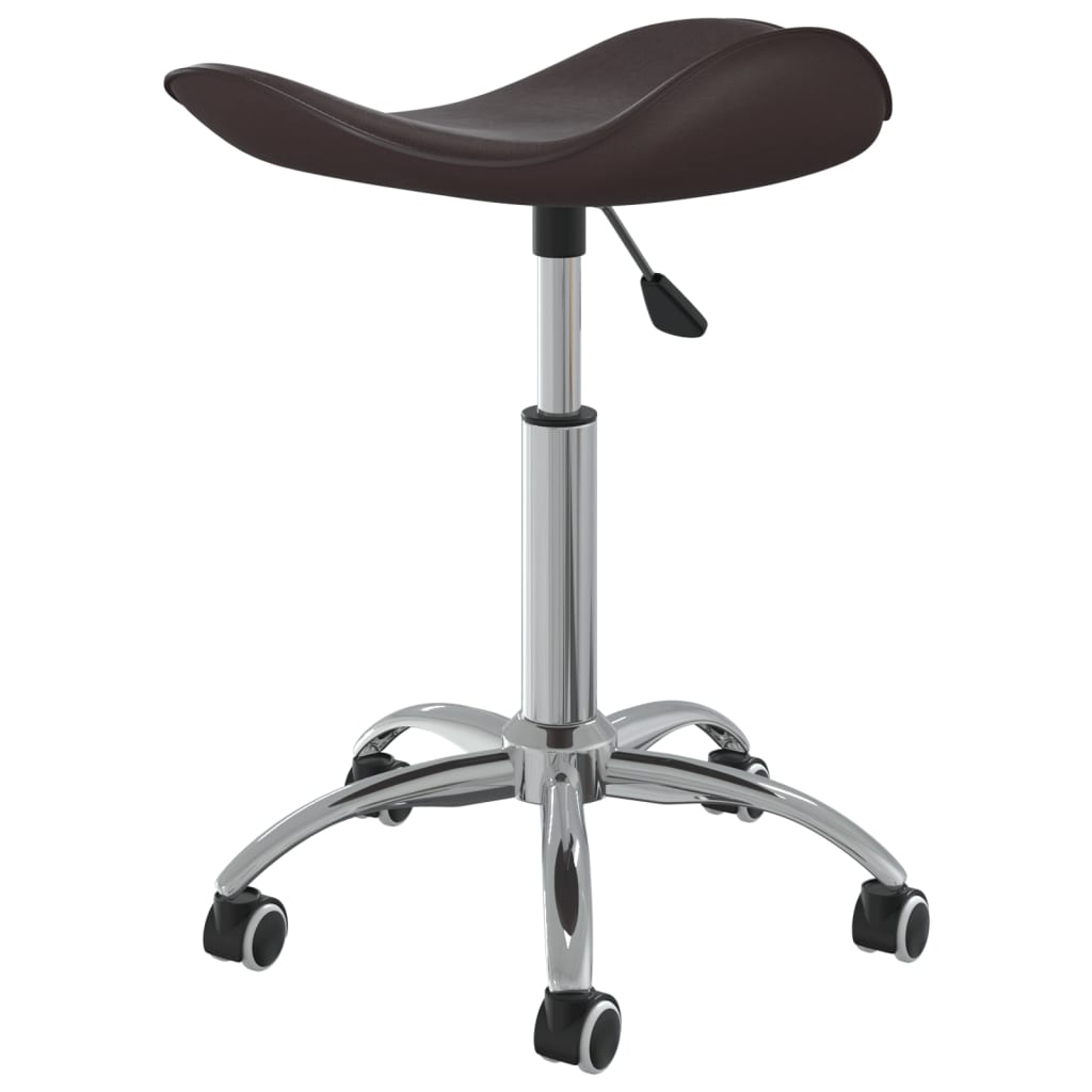 Chaise pivotante de salle à manger Marron Similicuir - XIOS