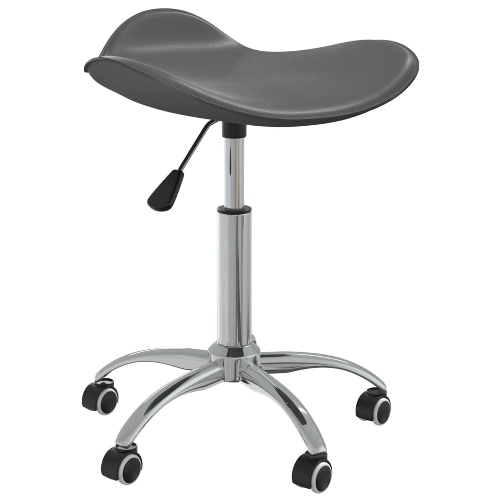 Chaise pivotante de salle à manger Gris Similicuir - XIOS