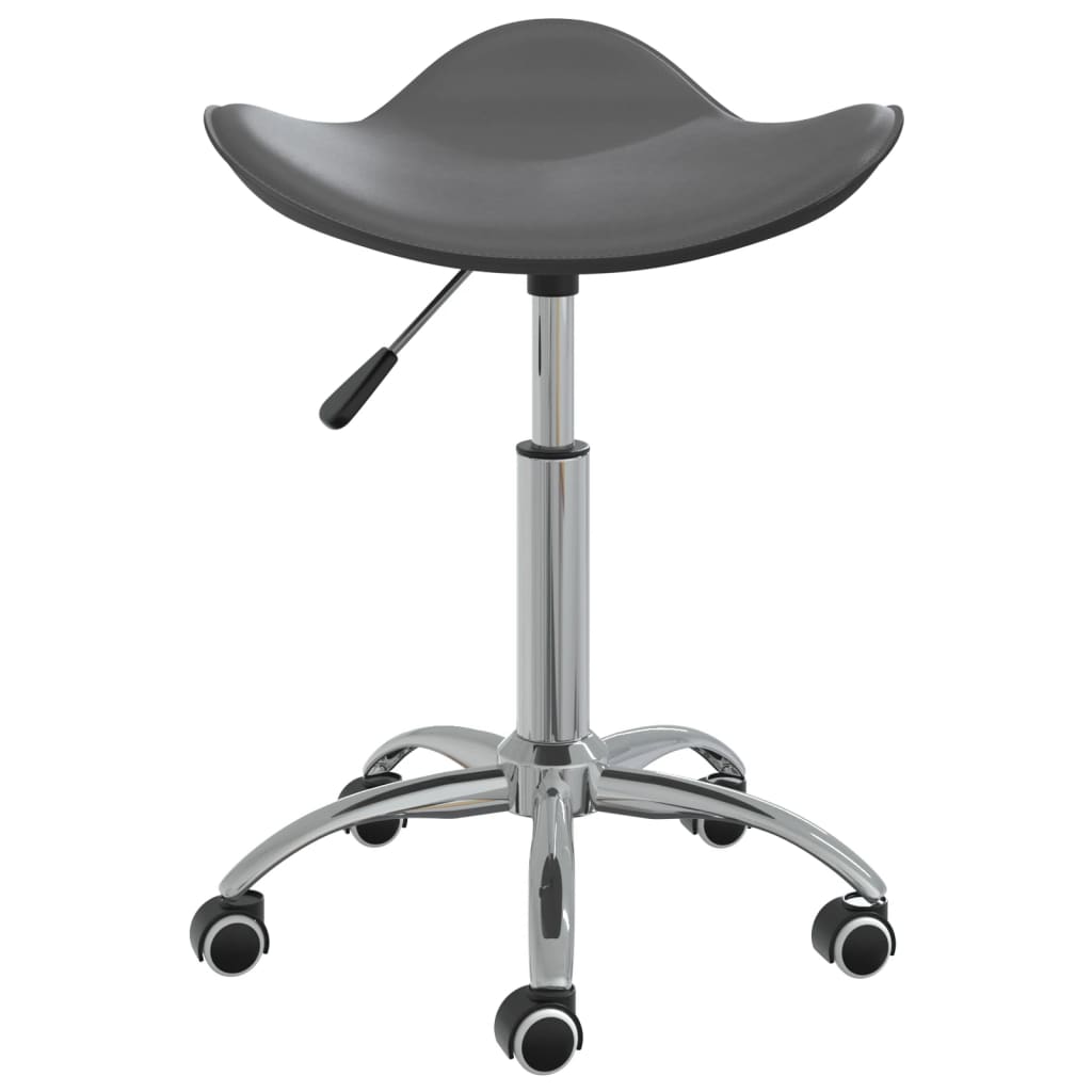 Chaise pivotante de salle à manger Gris Similicuir - XIOS