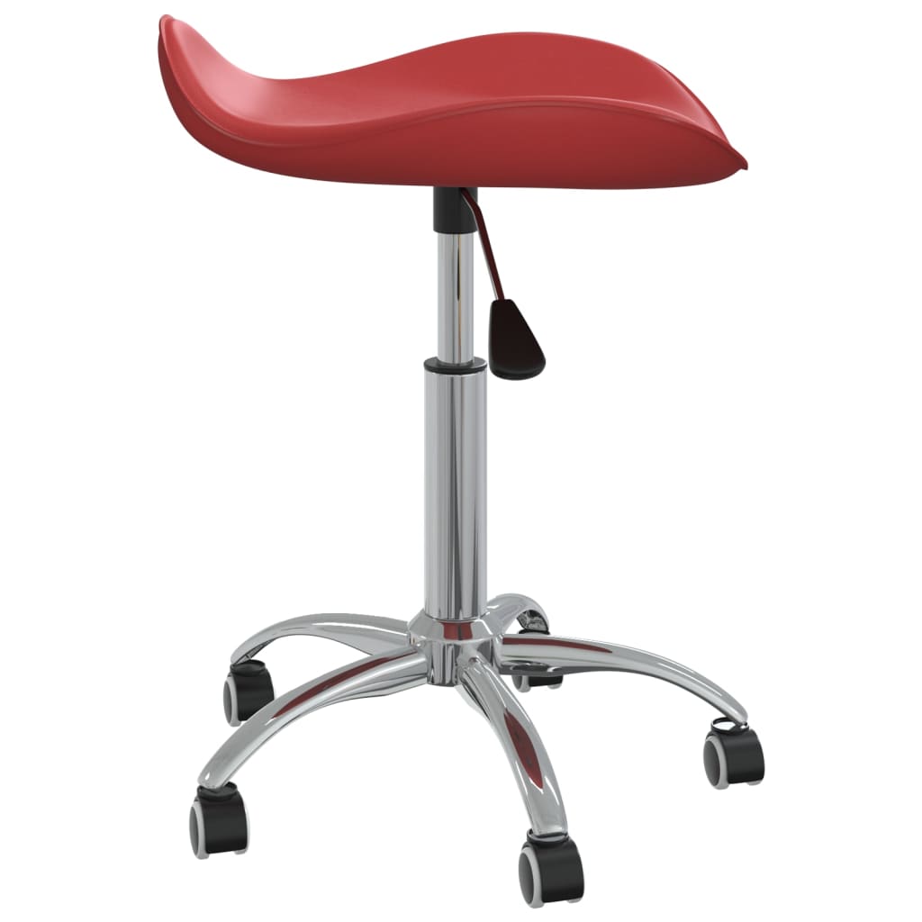 Chaise pivotante à dîner Rouge bordeaux Similicuir Chaises de cuisine vidaXL