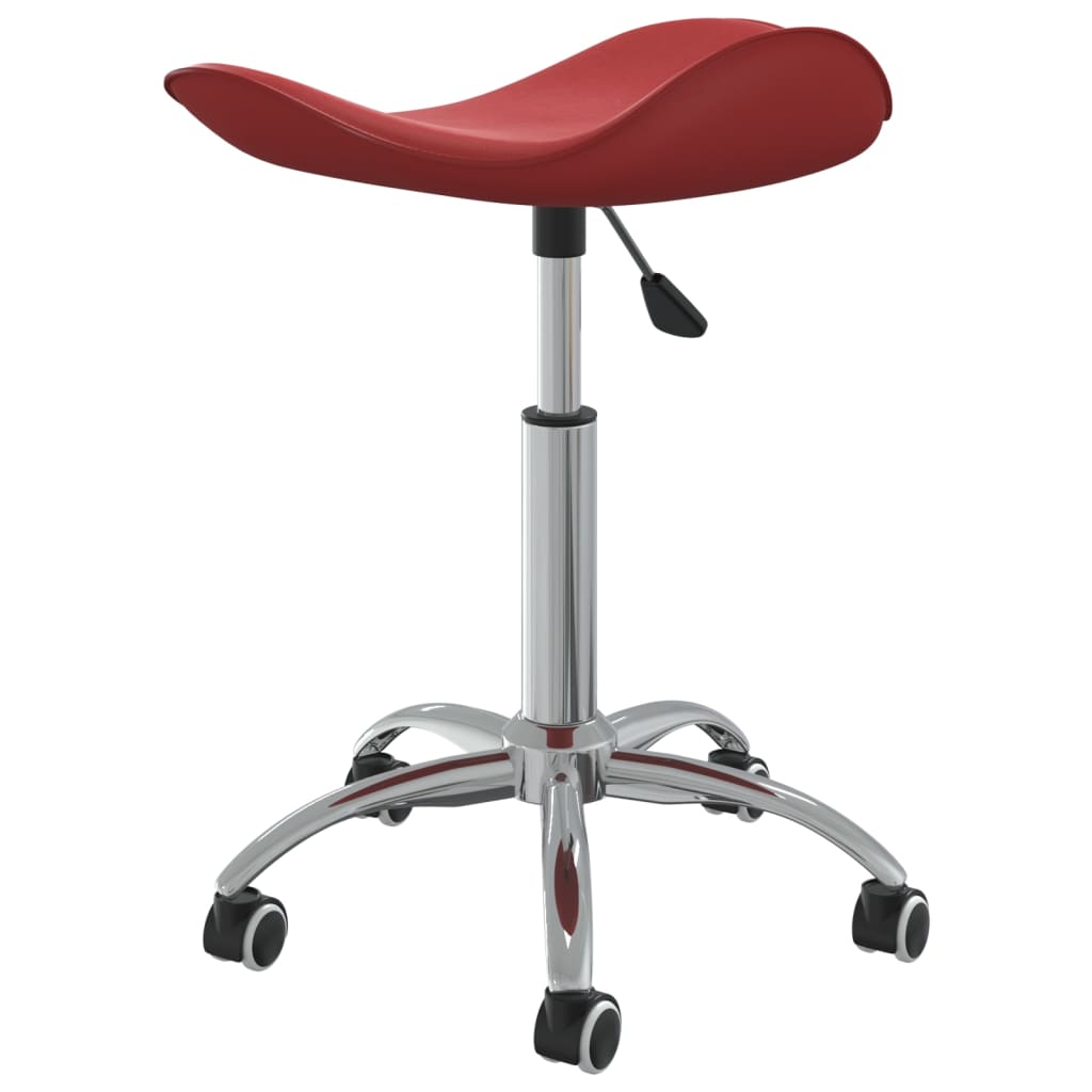 Chaise pivotante à dîner Rouge bordeaux Similicuir Chaises de cuisine vidaXL