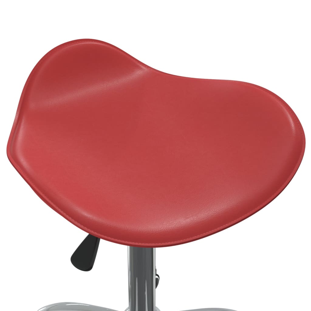Chaise pivotante à dîner Rouge bordeaux Similicuir Chaises de cuisine vidaXL
