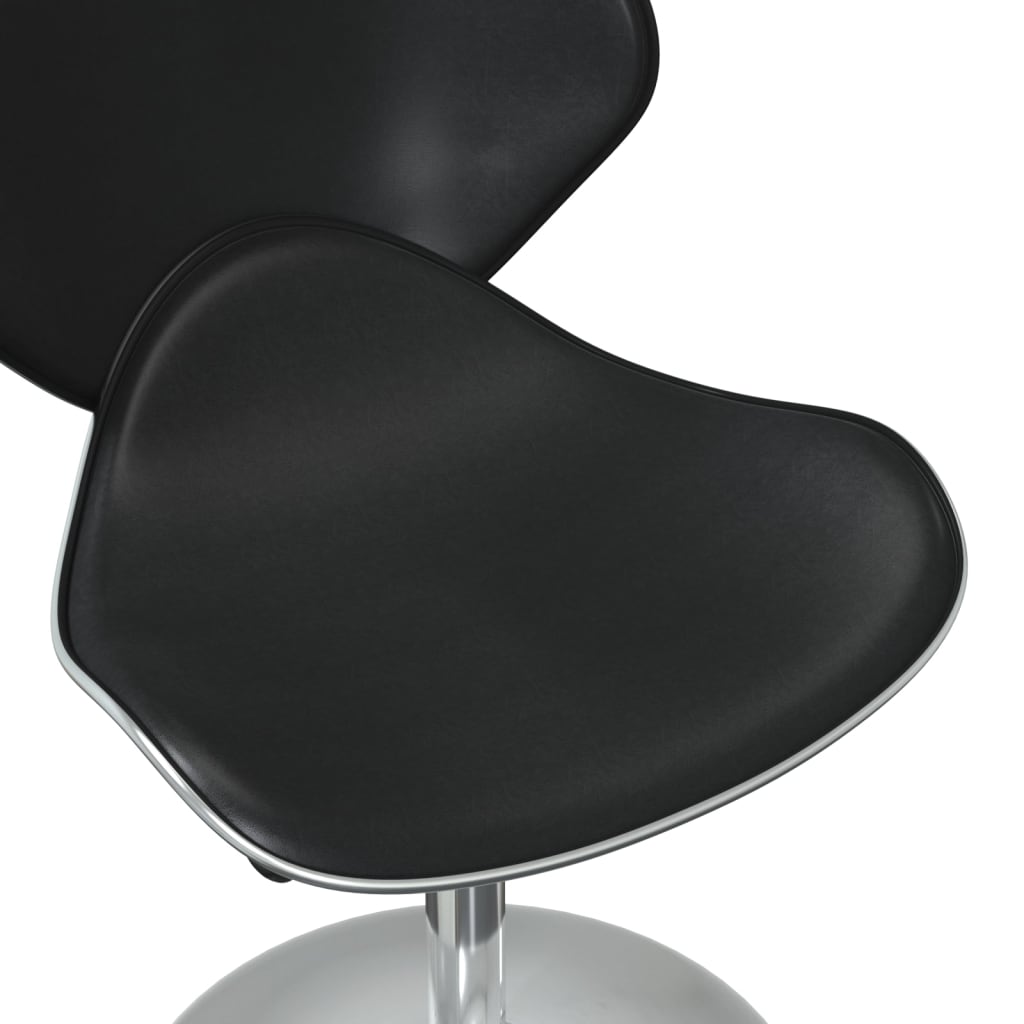 Chaises à manger lot de 6 noir similicuir - XIOS