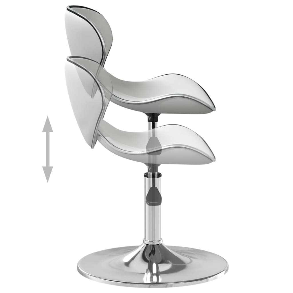 Chaise de salle à manger Blanc Similicuir - XIOS