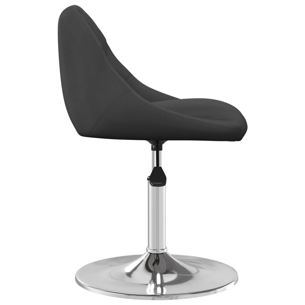 Chaises pivotantes à manger lot de 6 Noir Velours