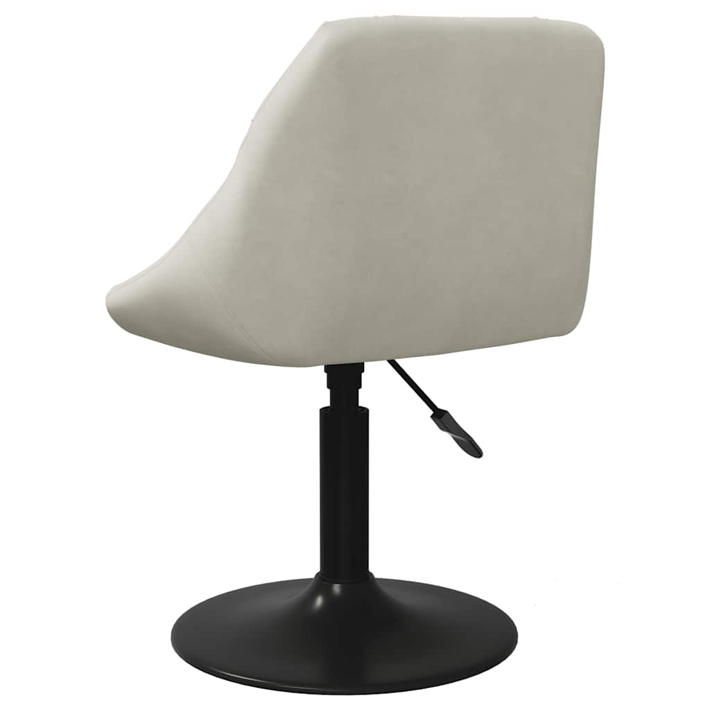 Chaises pivotantes à manger lot de 6 crème velours