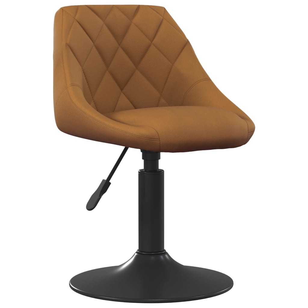 Chaise de salle à manger Marron Velours Chaises de cuisine vidaXL