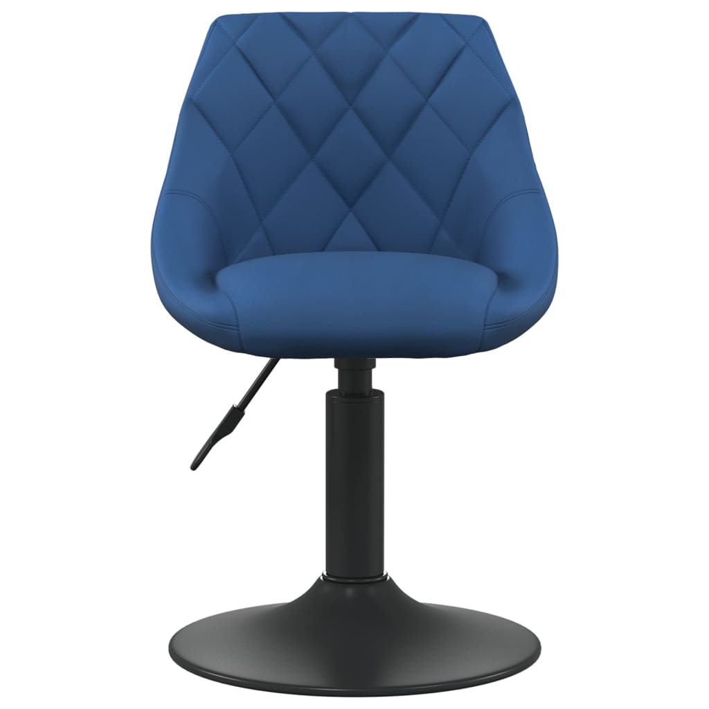 Chaise de salle à manger Bleu Velours Chaises de cuisine vidaXL