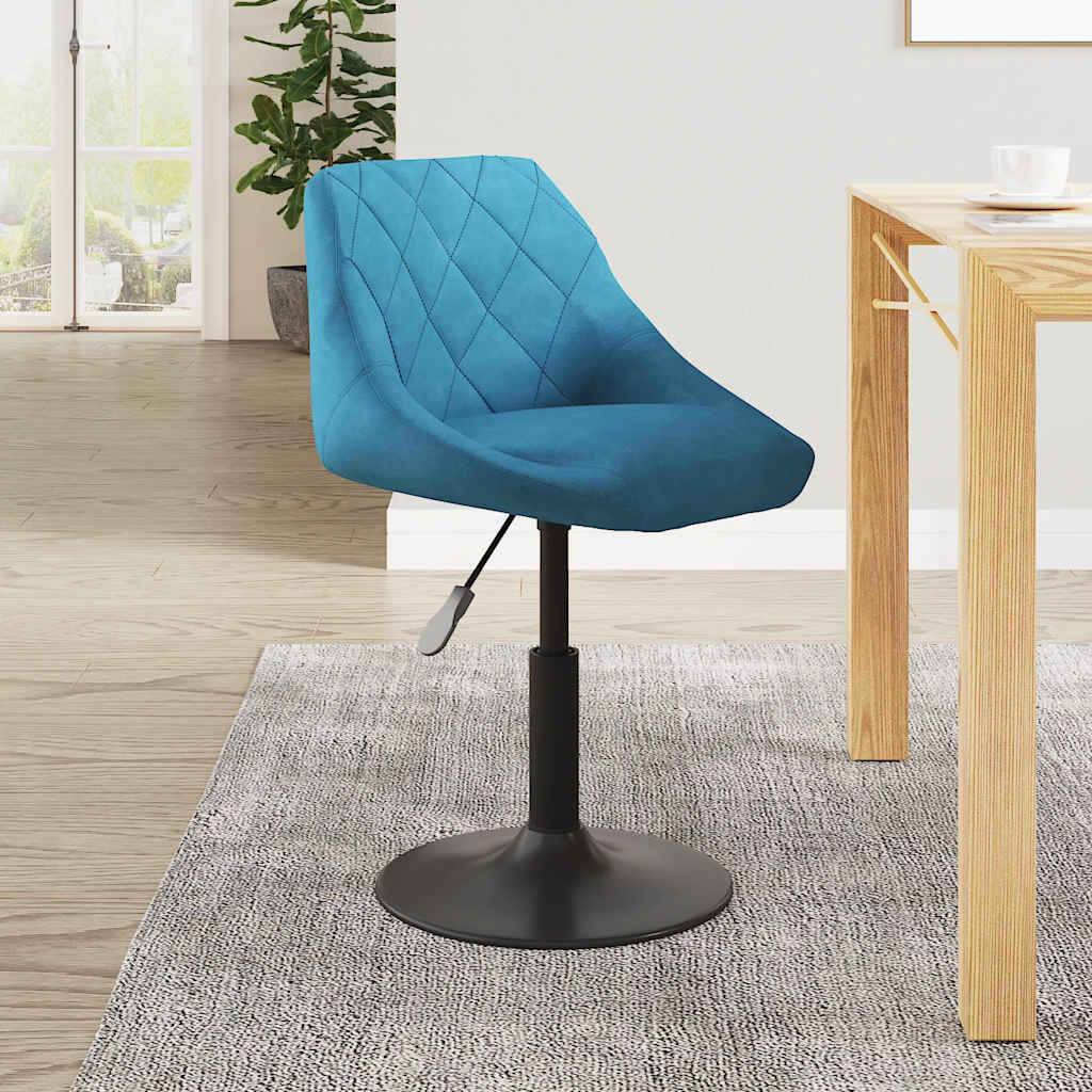 Chaise de salle à manger Bleu Velours - XIOS