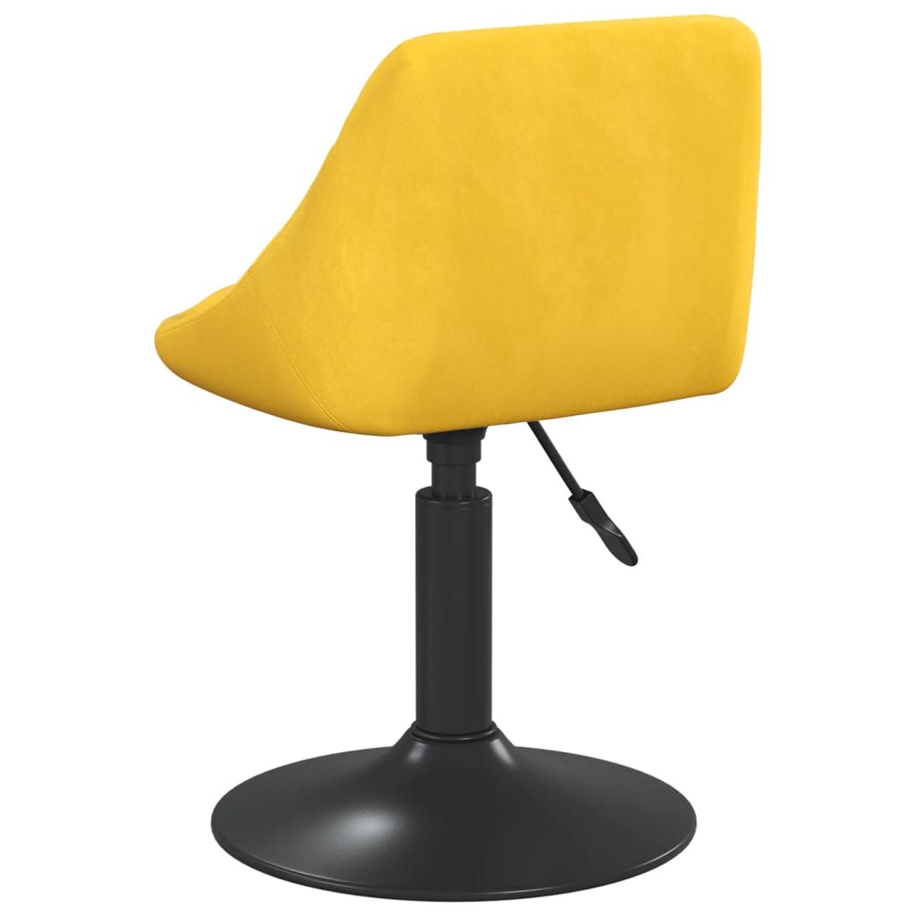 Chaise de salle à manger Jaune moutarde Velours Chaises de cuisine vidaXL