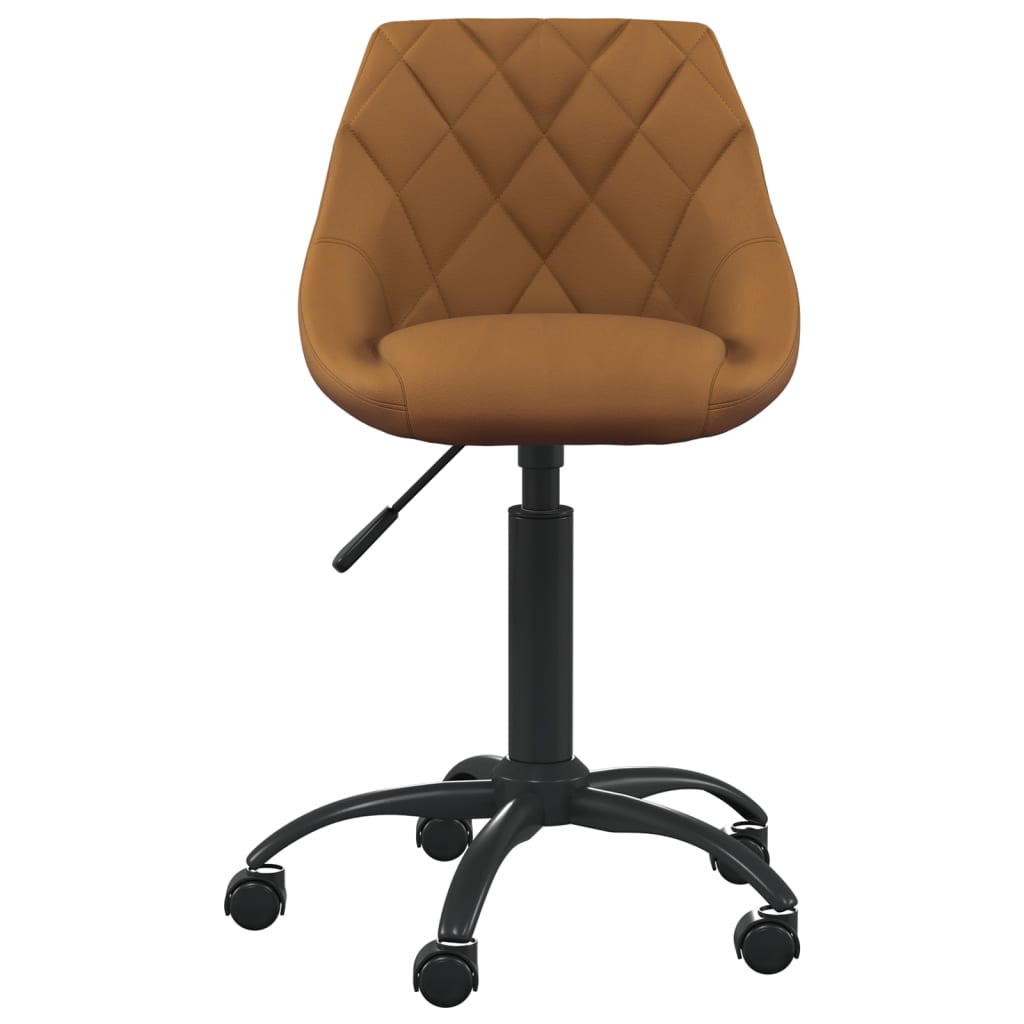 Chaise de bureau Marron Velours - XIOS