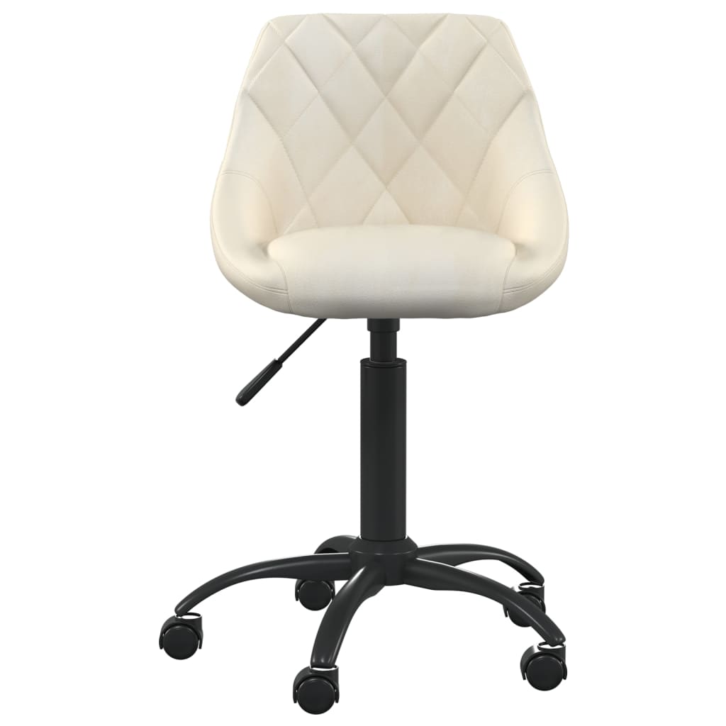 Chaise de bureau Crème Velours - XIOS