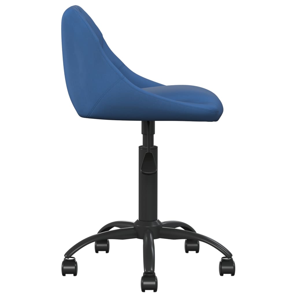 Chaise de bureau Bleu Velours - XIOS