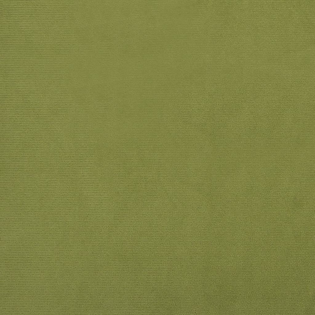 Chaises pivotantes à manger lot de 4 vert clair velours - XIOS