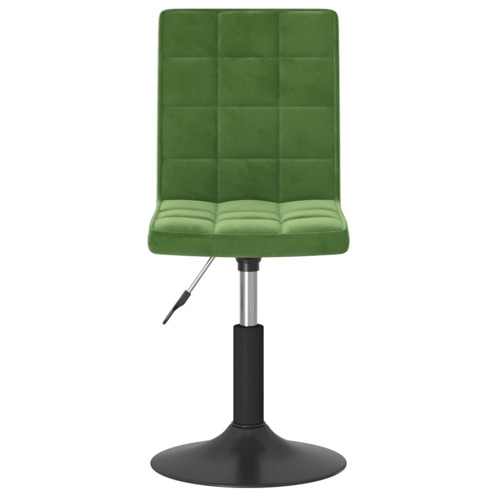 Chaises pivotantes à manger lot de 4 vert foncé velours - XIOS
