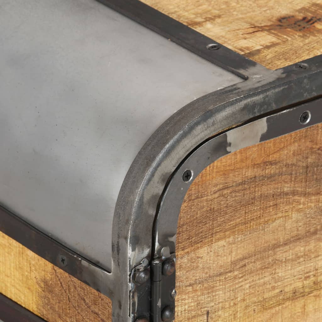 Meuble TV 110x30x42 cm Bois massif de manguier - XIOS