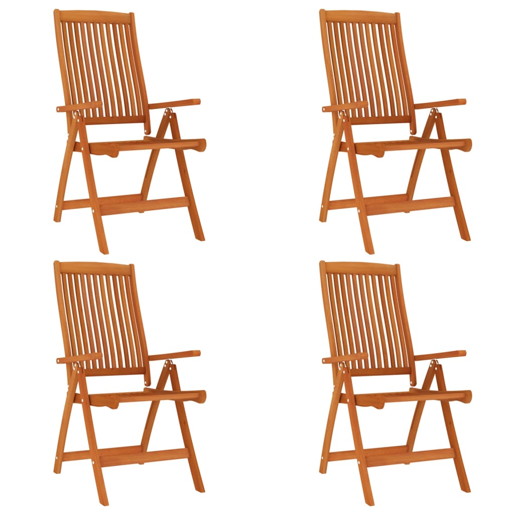 Ensemble à manger de jardin 5 pcs Bois d'eucalyptus massif