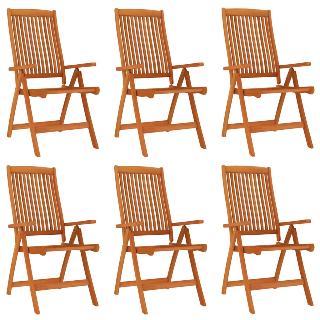 Ensemble à manger de jardin 7 pcs Bois d'eucalyptus massif