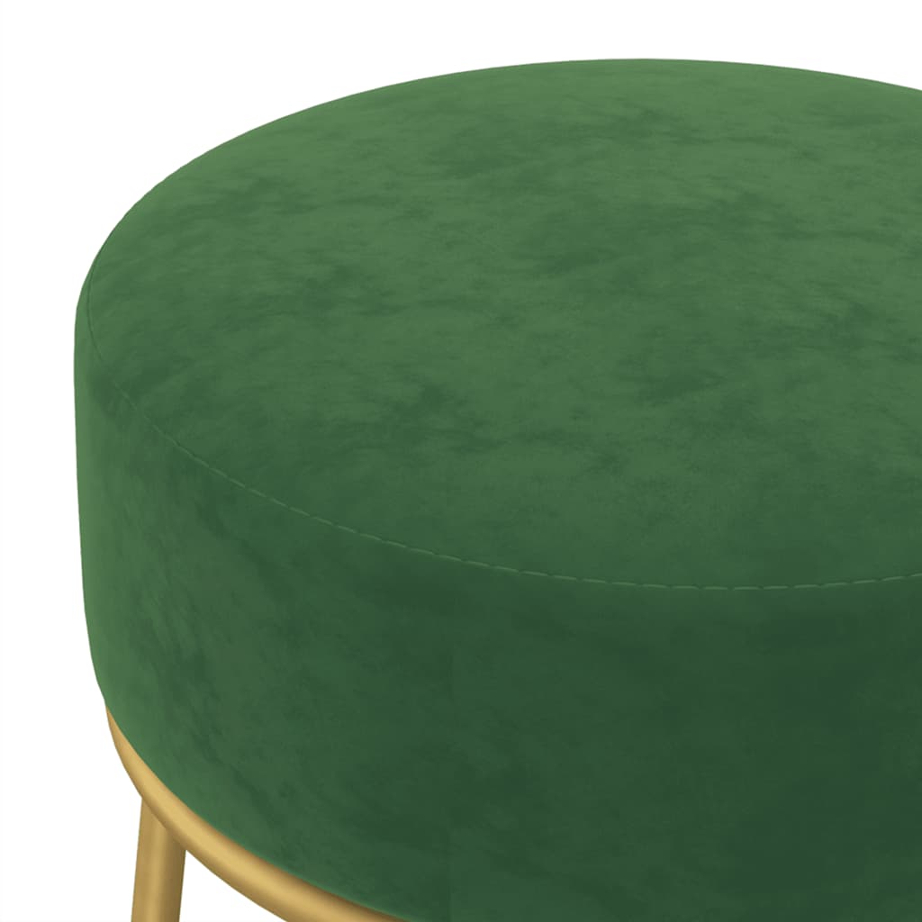 Tabouret rond Vert Velours - XIOS
