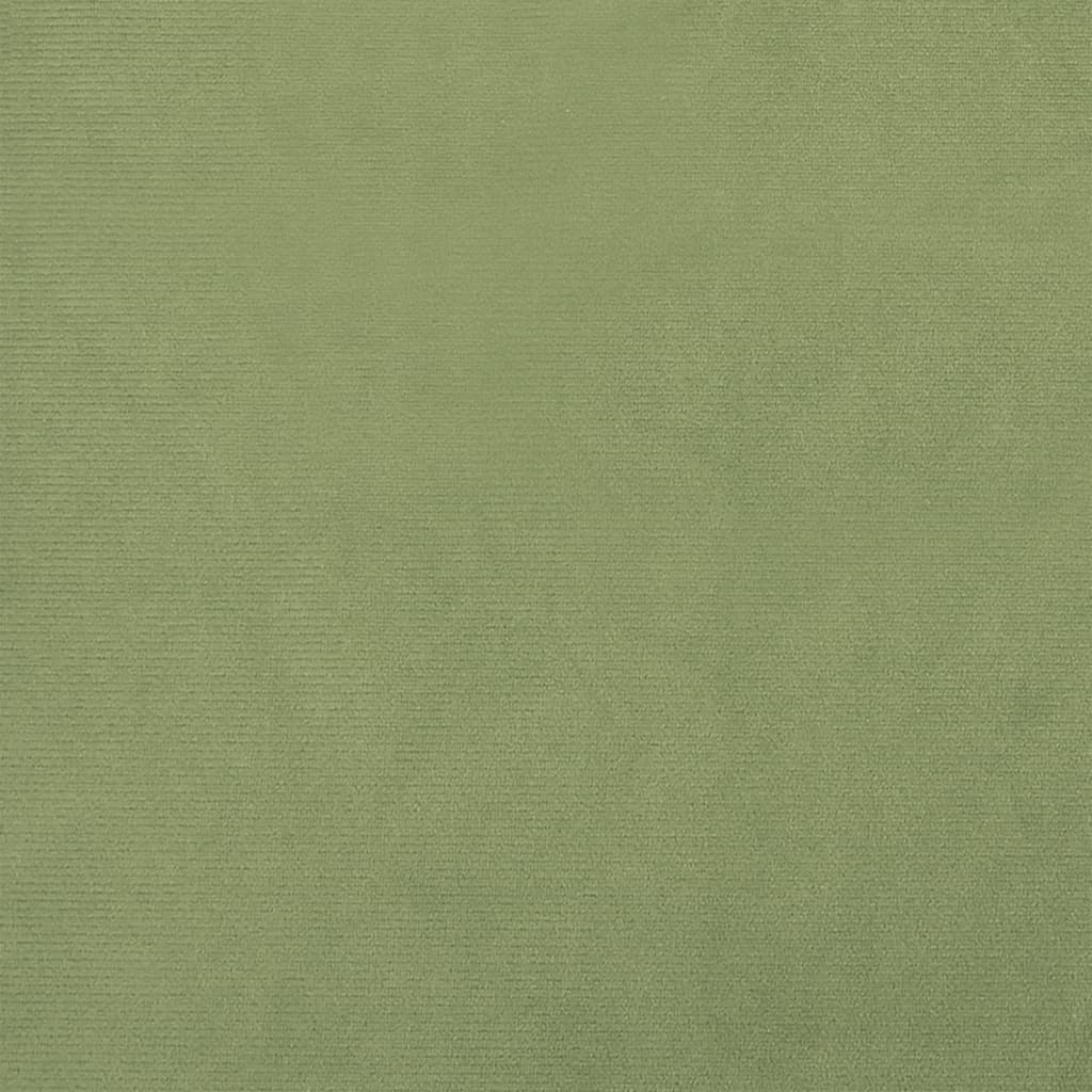 Tabouret de rangement rond Vert moutarde Velours 31 x 37 cm - XIOS