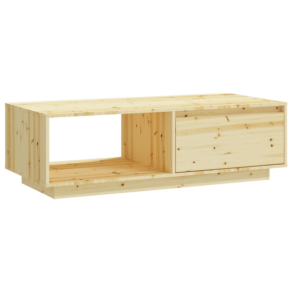 Table basse 110x50x33,5 cm bois de sapin massif - XIOS